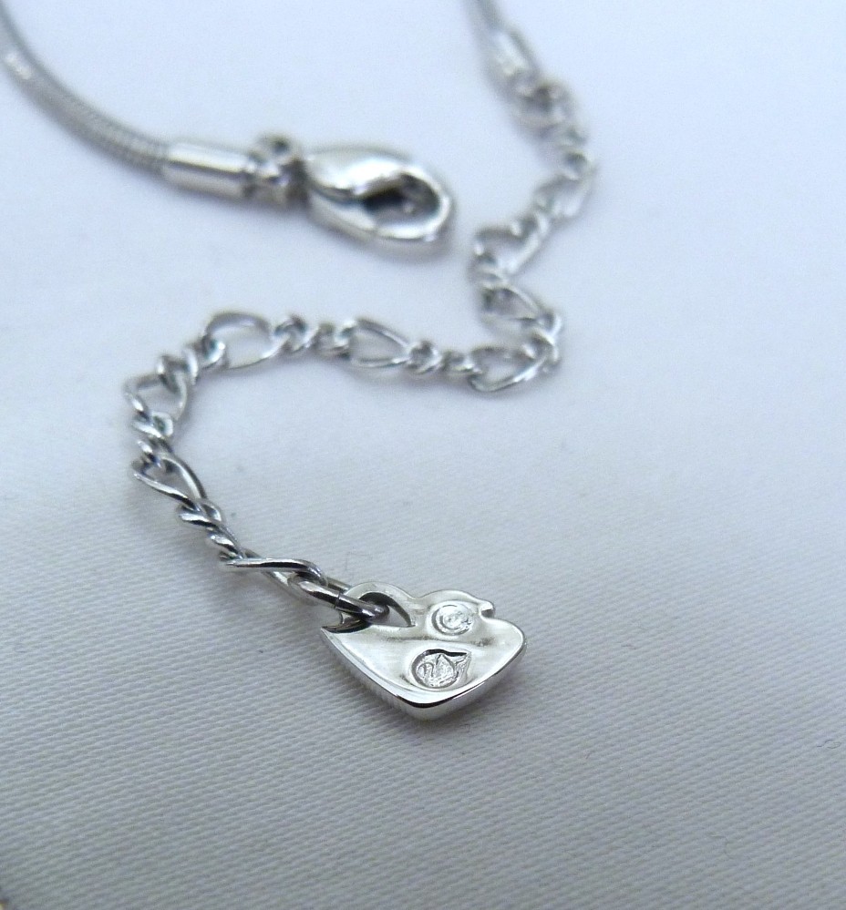 DESIGNER SWAN SIGNED SWAROVSKI FACETED BRIOLETTE CRYSTAL DROPS CHAIN NECKLACE