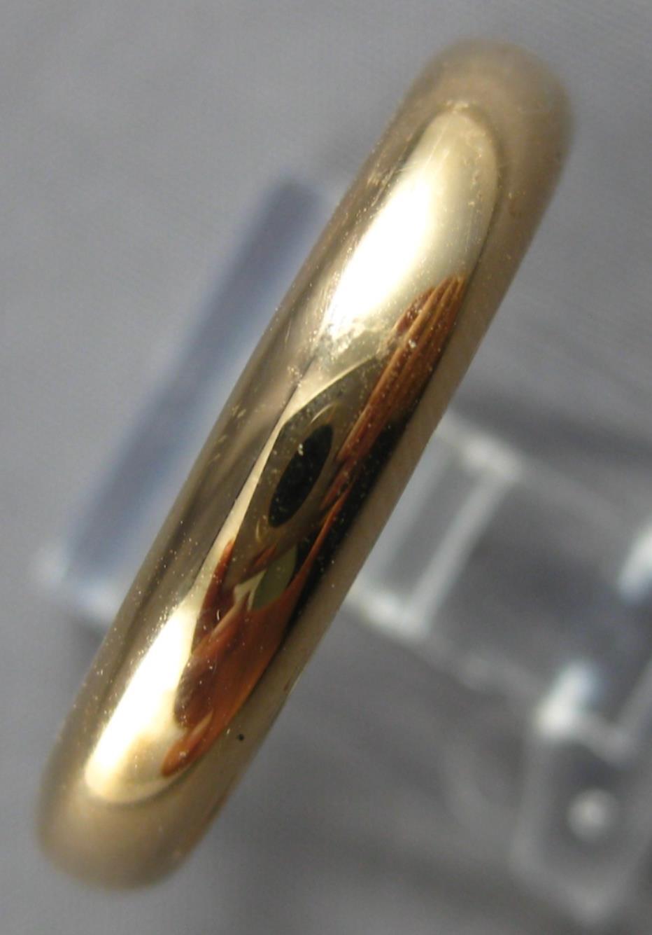 ESTATE 18K ROSE GOLD 3D CLASSIC SOLID 4MM MEN’S WEDDDING ANNIVERSARY RING #27848