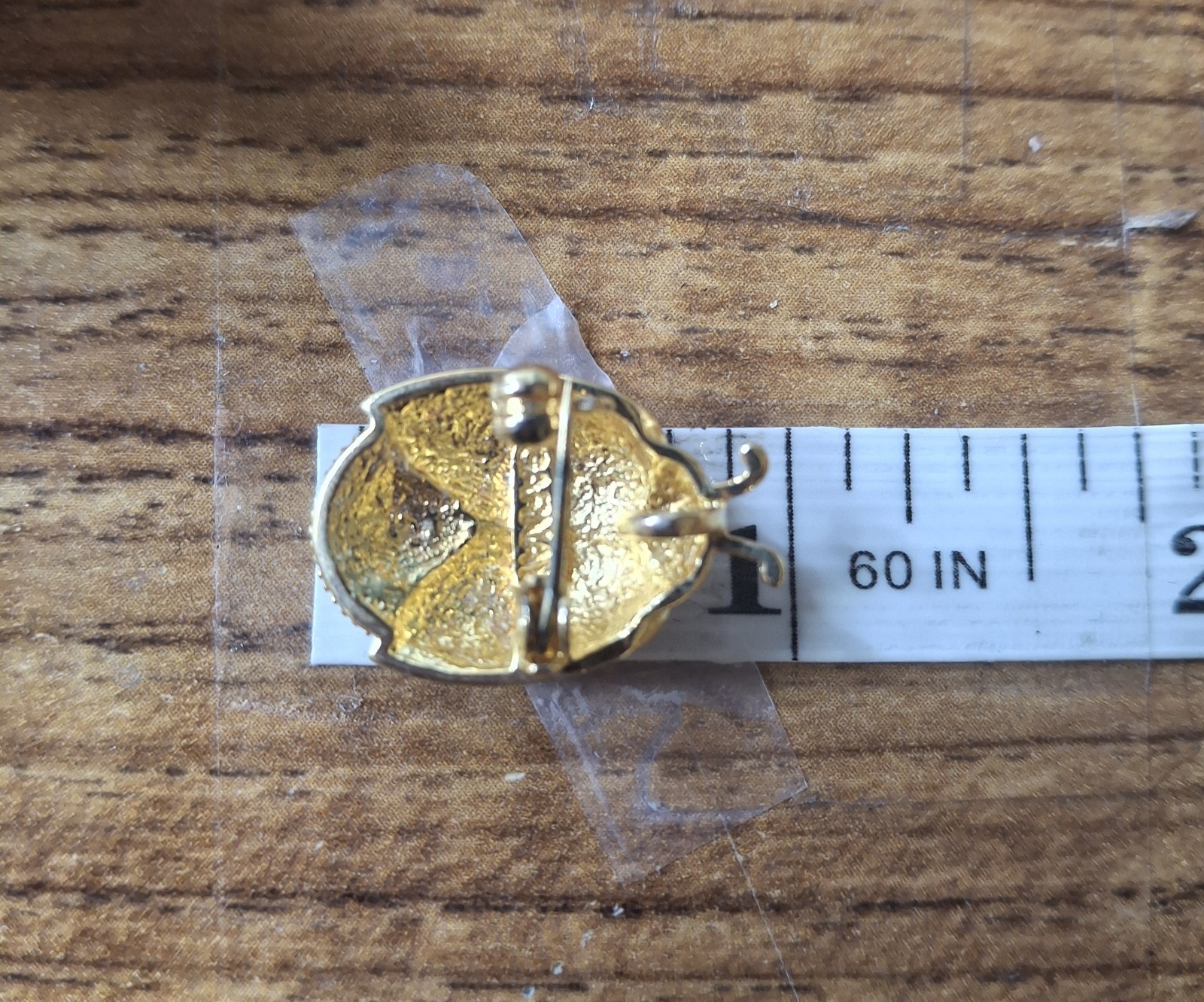 Rare Hard to Find – Retired Gold Plated DAR Ladybug Pendant Pin By GARNAY