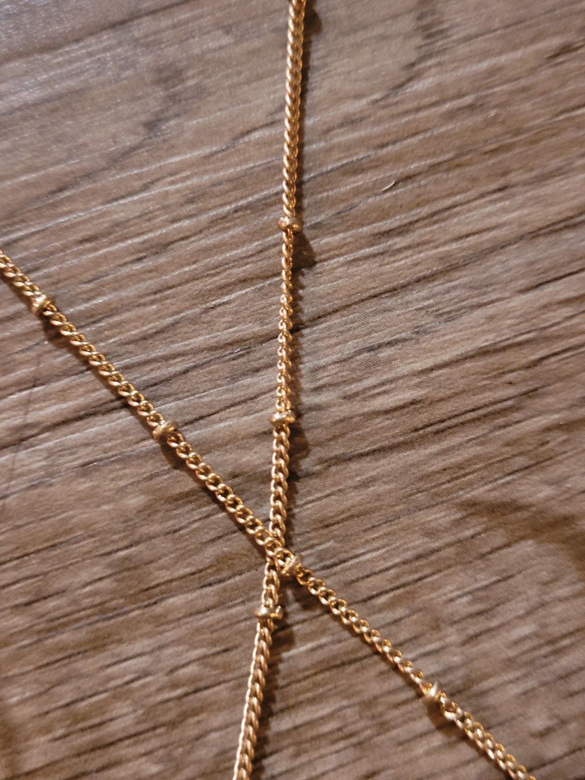 Lot of 3 Gold Tone Fringe Pendant Necklaces Costume Jewelry Vintage to Modern