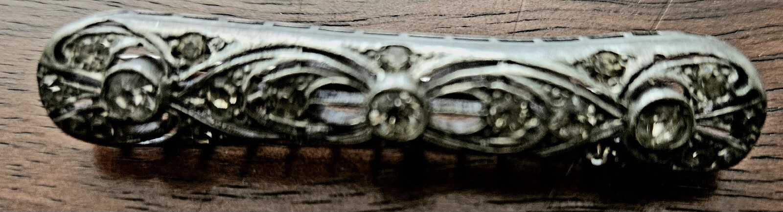 Fishson Vintage Silverite Antique Pin. Rare