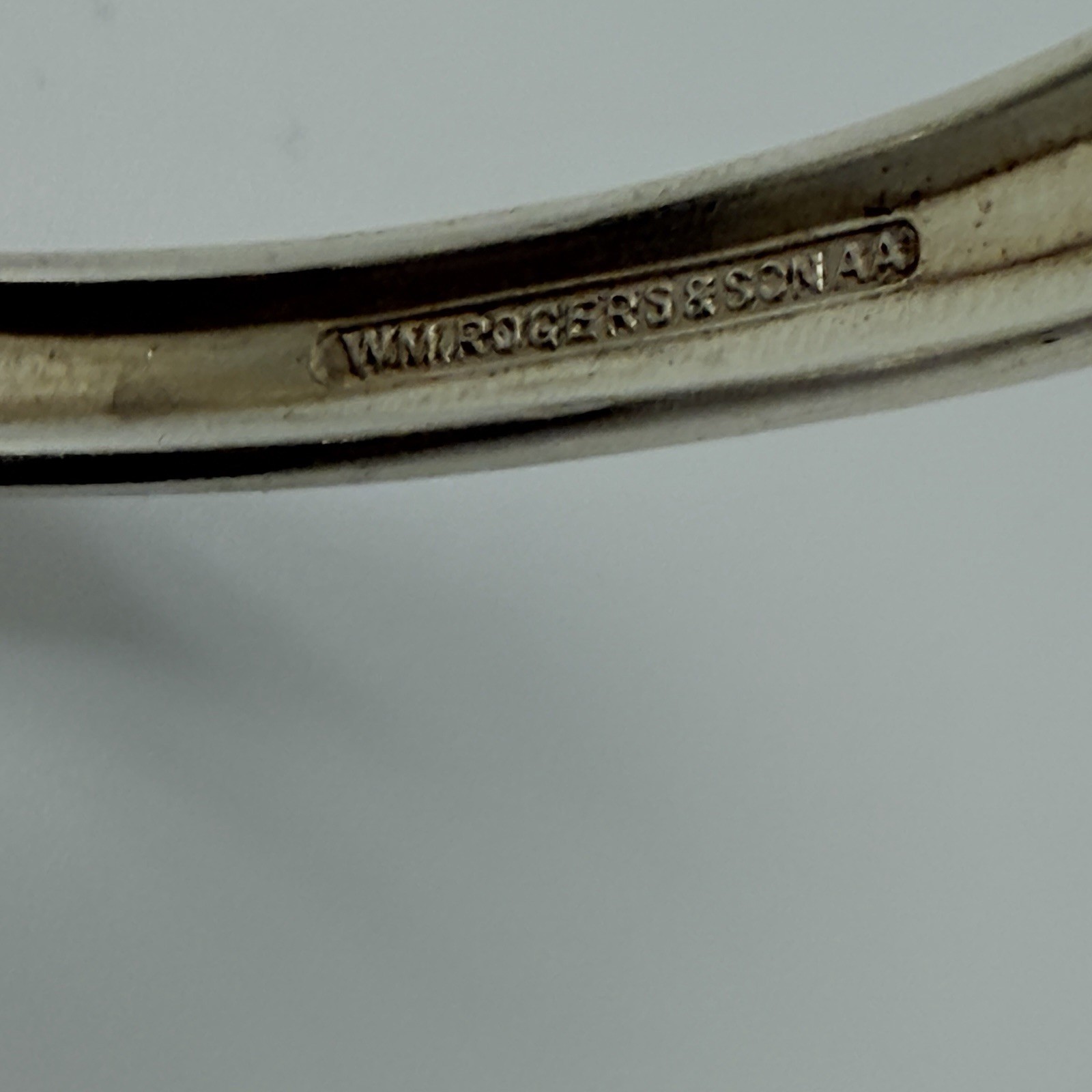 Vintage Antique Silverware Jewelry Fork Bracelet Wm Rogers 1920 Artisan Cuff