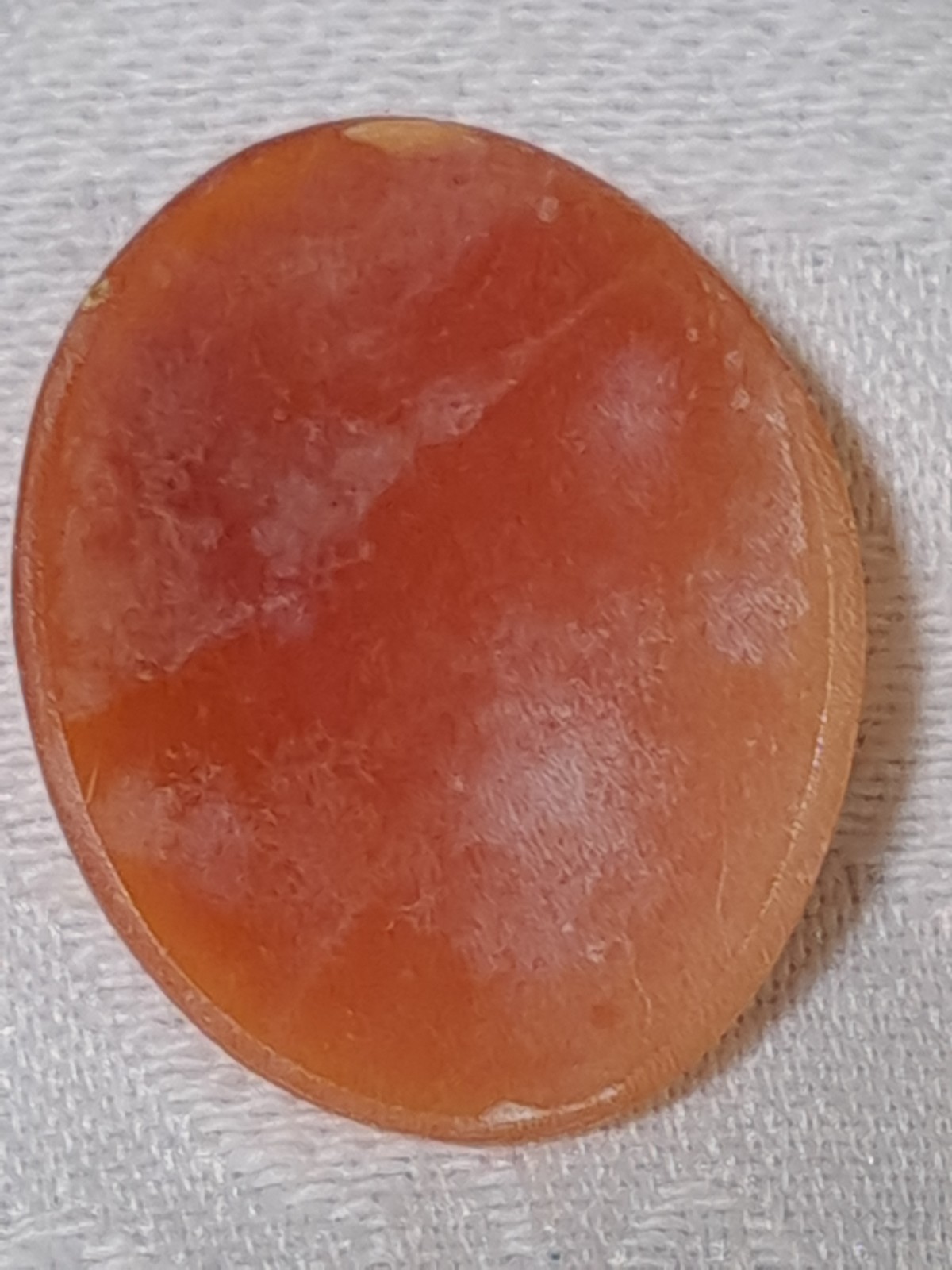 VTG Italian Hand-Carved Shell Cameo Cabochon Loose Stone Right Facing Woman (D)