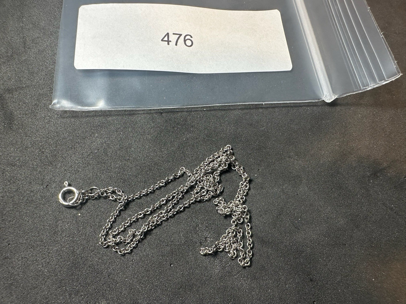 1.91g Vintage 925 Sterling Silver Curb Link Chain Necklace Classic 17.5 in