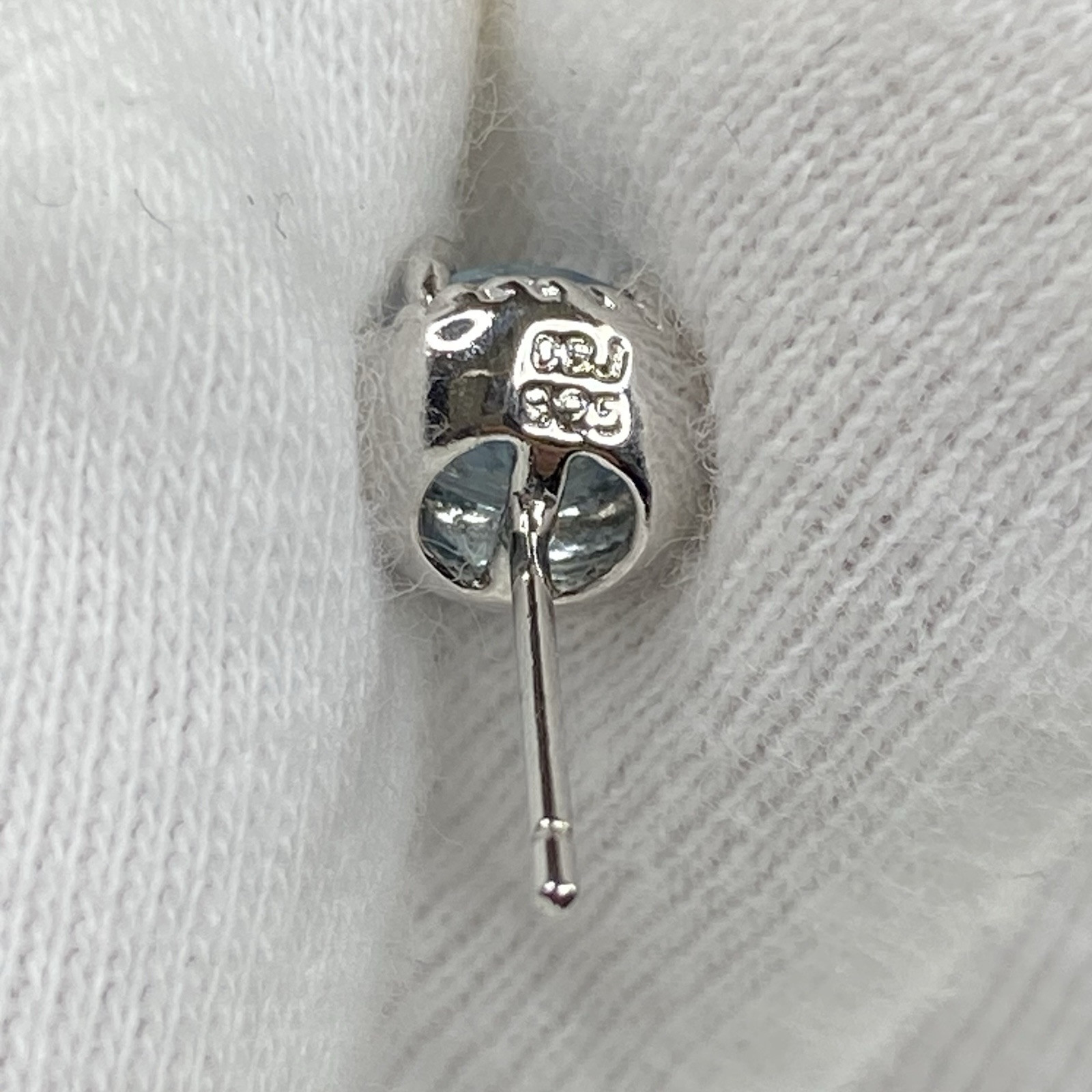 Dee Berkley DBJ Sterling Silver 925 & Blue Topaz Stud Earrings