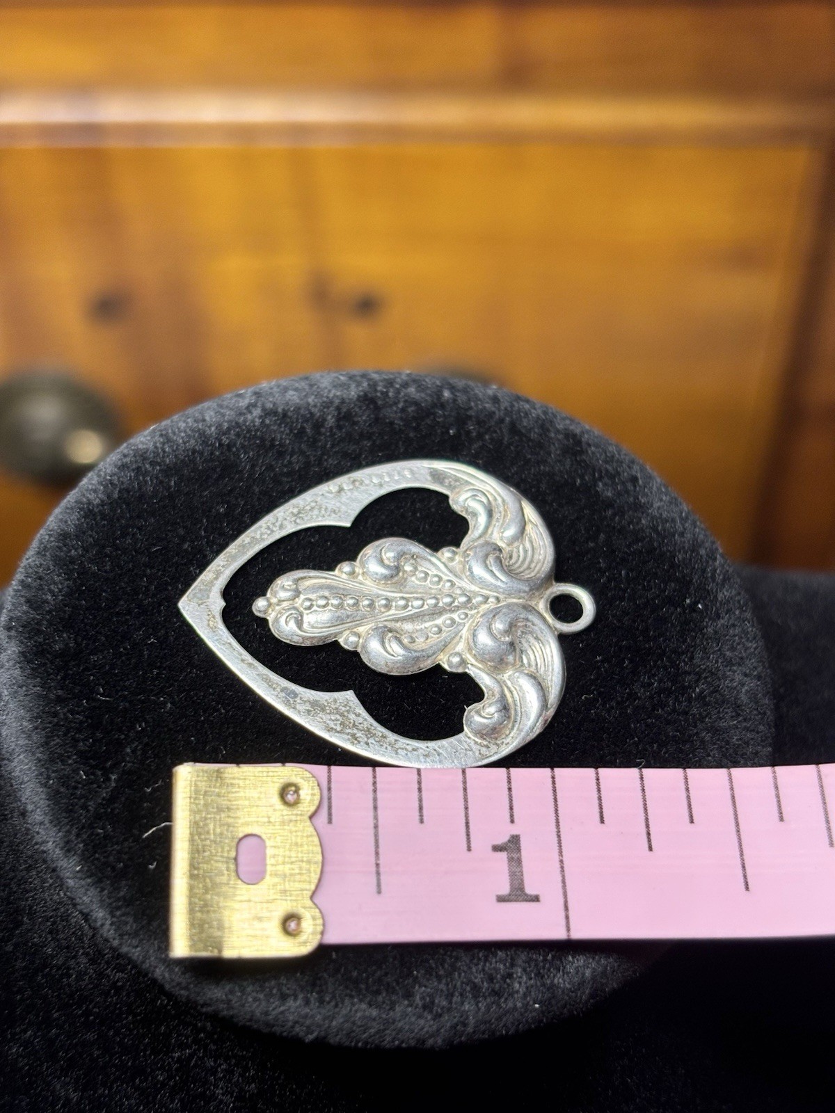 Antique Sterling Silver Heart Pendant