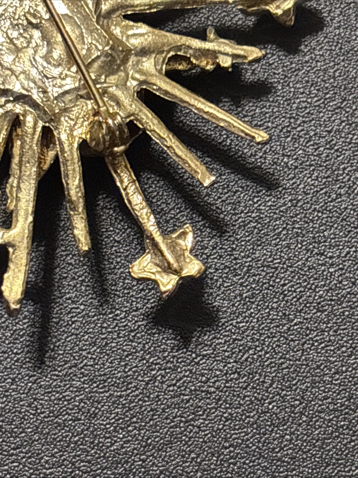 Large Starburst Angel Cherub Brooch