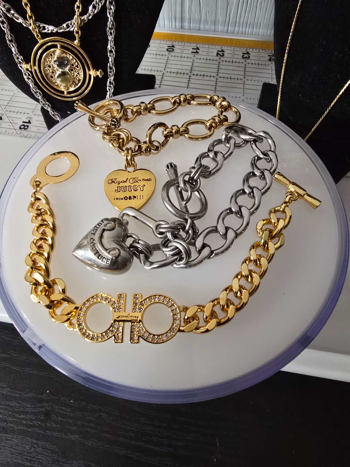 Mixed Metals Materials Gold and Silver Tone all Signed