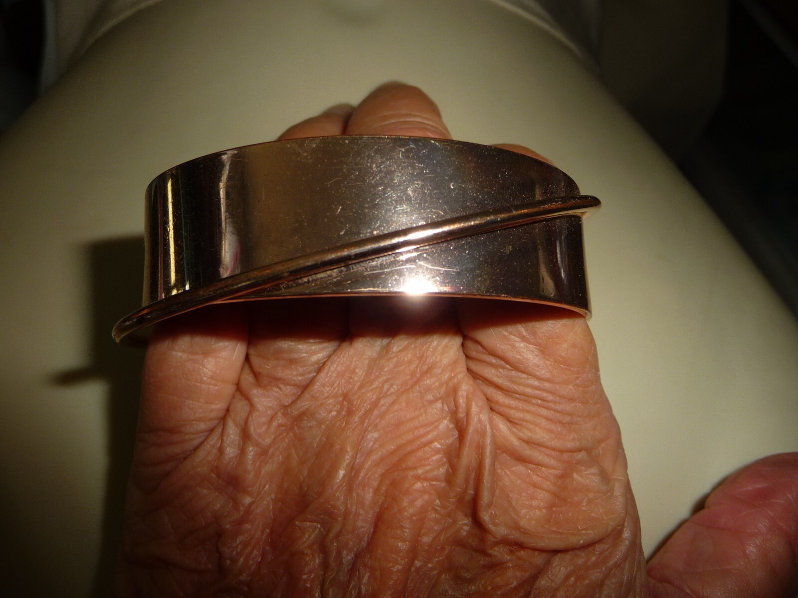 MCM ROSE GOLD TONE 3/4″ CUFF “W BRACELET #19/11A