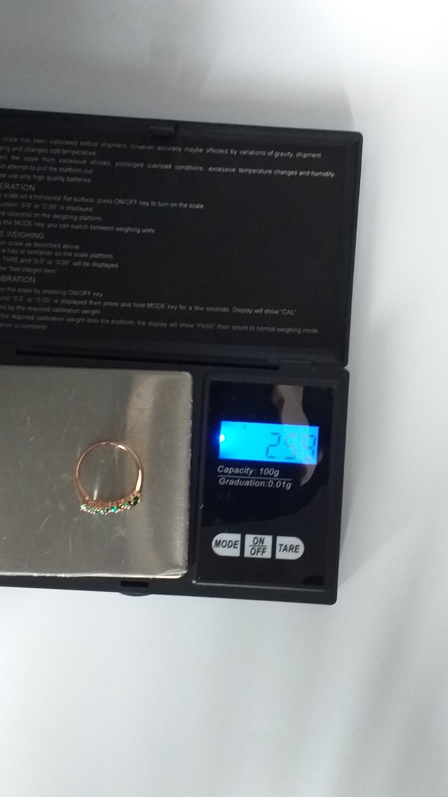 Vintage 1990s 14 Ct Rolled Gold Emerald Ring Size UK O.5 US 7 1/4 – Hallmarked.