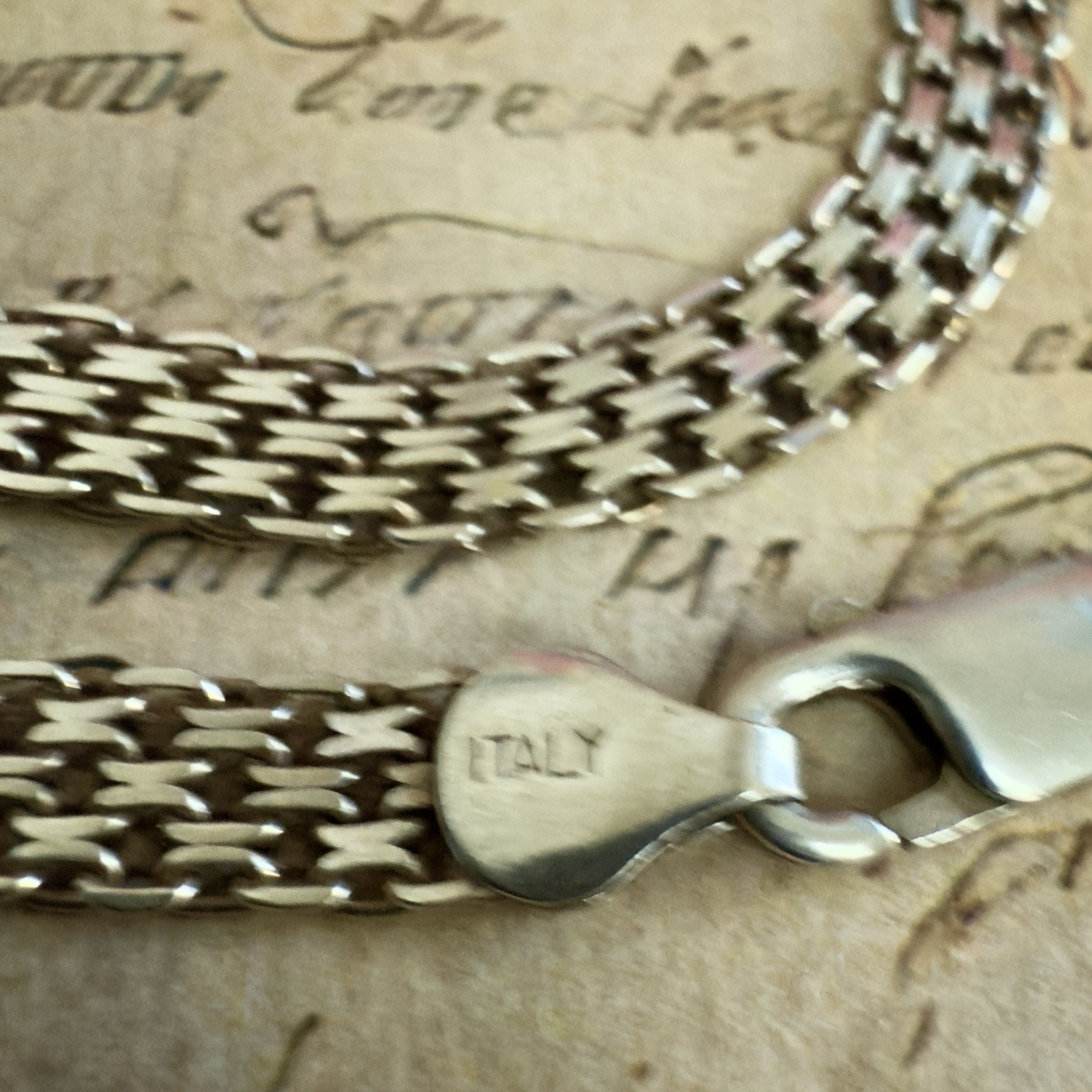 Stunning 925 Sterling Silver Italian Necklace – 18″ – 45cm – 12.3g #1799