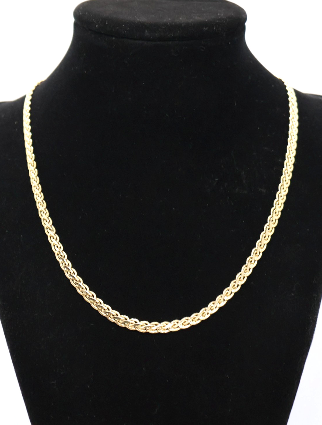 Vintage Franco Wheat Gold Tone Chain 24 Inch Lobster Claw Clasp