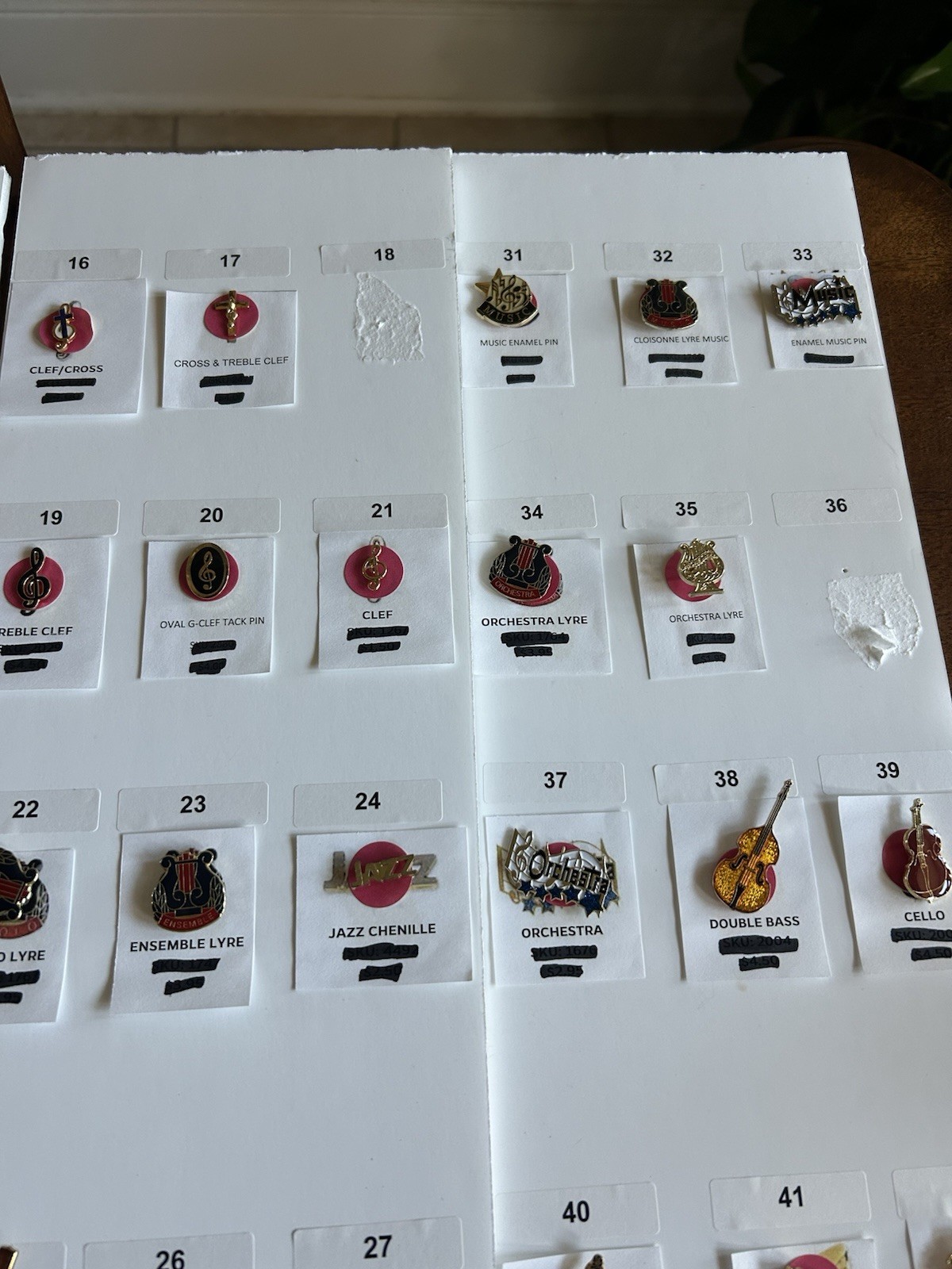 Huge Lot Of 82 Music Themed Pins; Guitar, Musical Notes, Etc All NEW