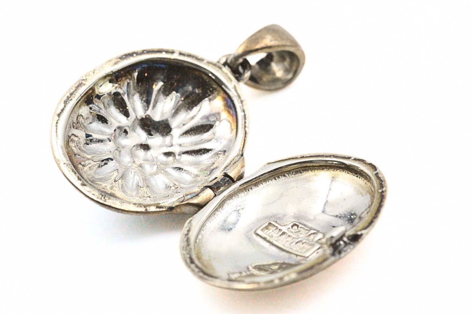 Stunning Sterling Slver Marcasites Locket Thailand Pendant