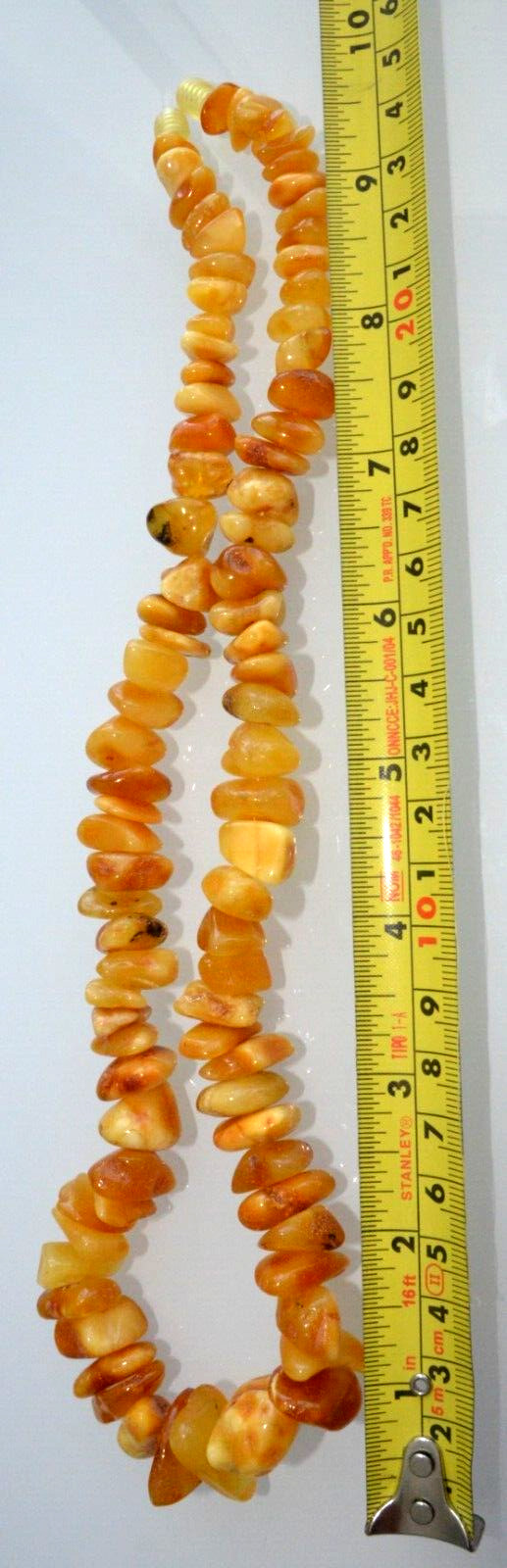 ✅52cm = 54gr RUSSIAN SOVIET BALTIC AMBER BEAD NECKLACE 琥珀 BRACELET STONE PENDANT