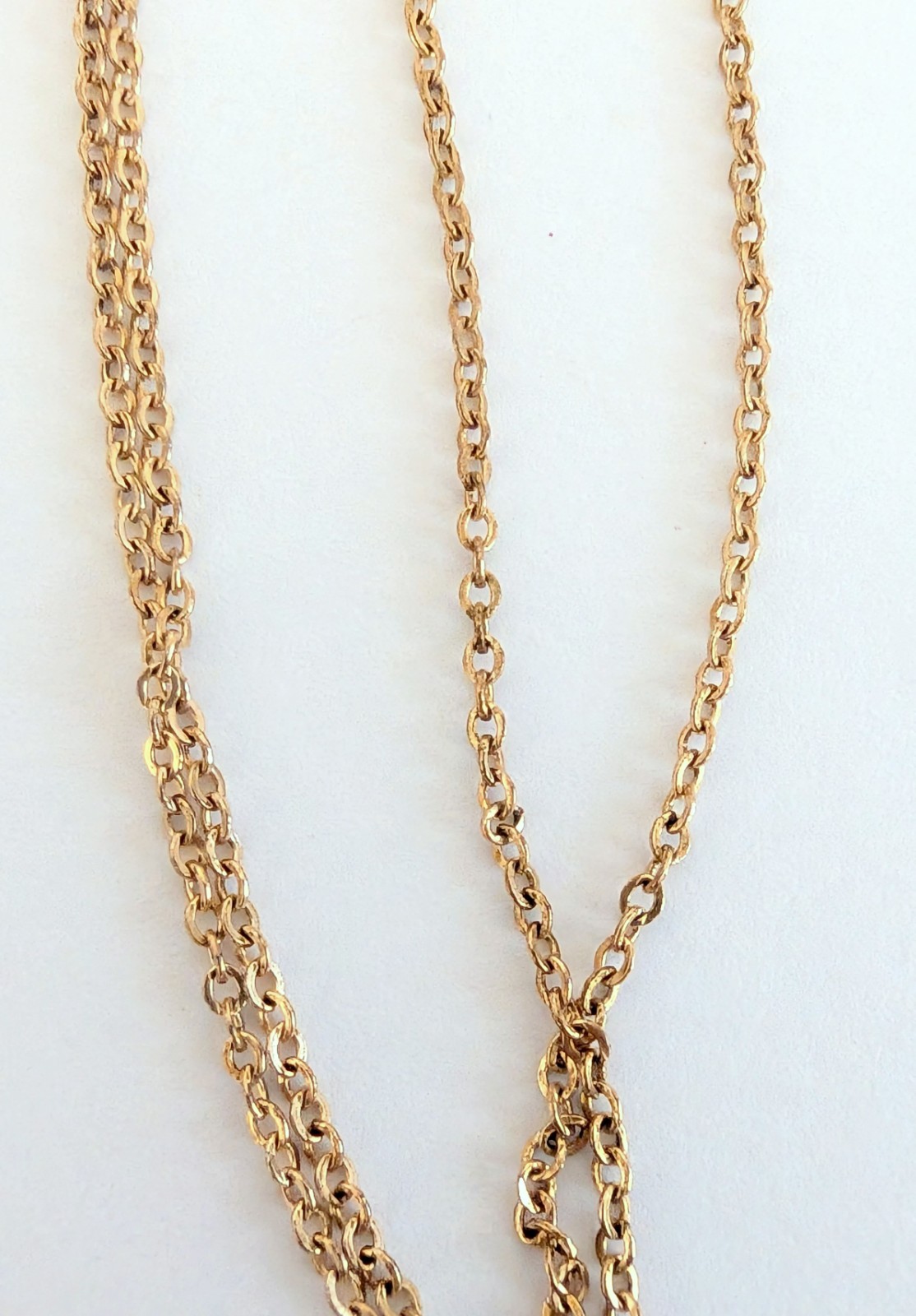 Vintage Binder Brothers 12K Gold Filled Fine Chain with “G” Mono 12K GF Pendant