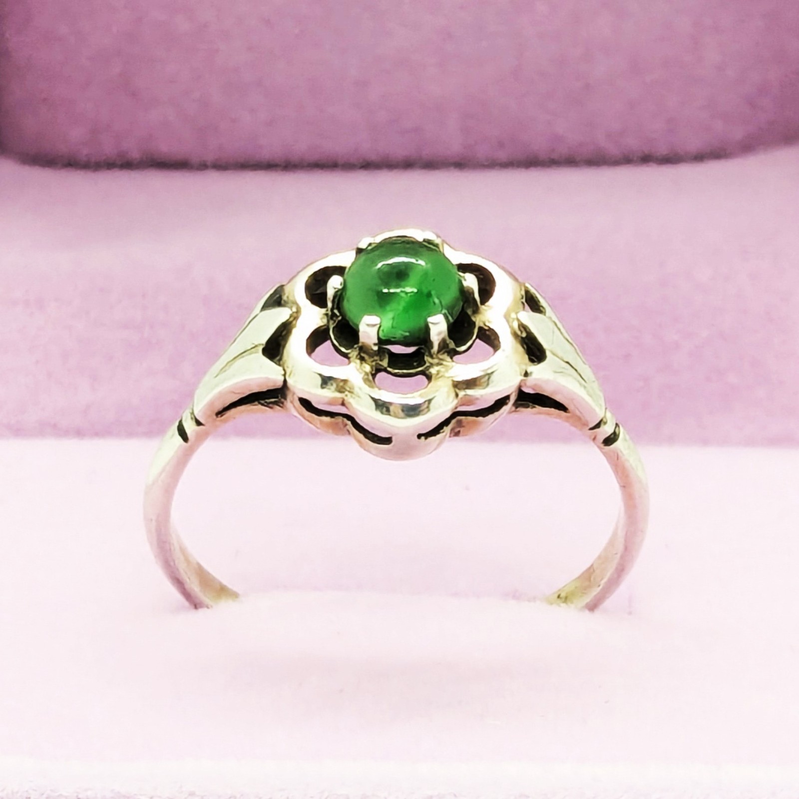Vintage Elegant Soviet RING Silver⭐875 stamp Star USSR-size: 9.5US (19.5mm) UA#5