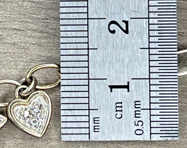 Sterling 925 Gold Wash Delicate Charm Bracelet Cross Heart Butterfly Ross Simons