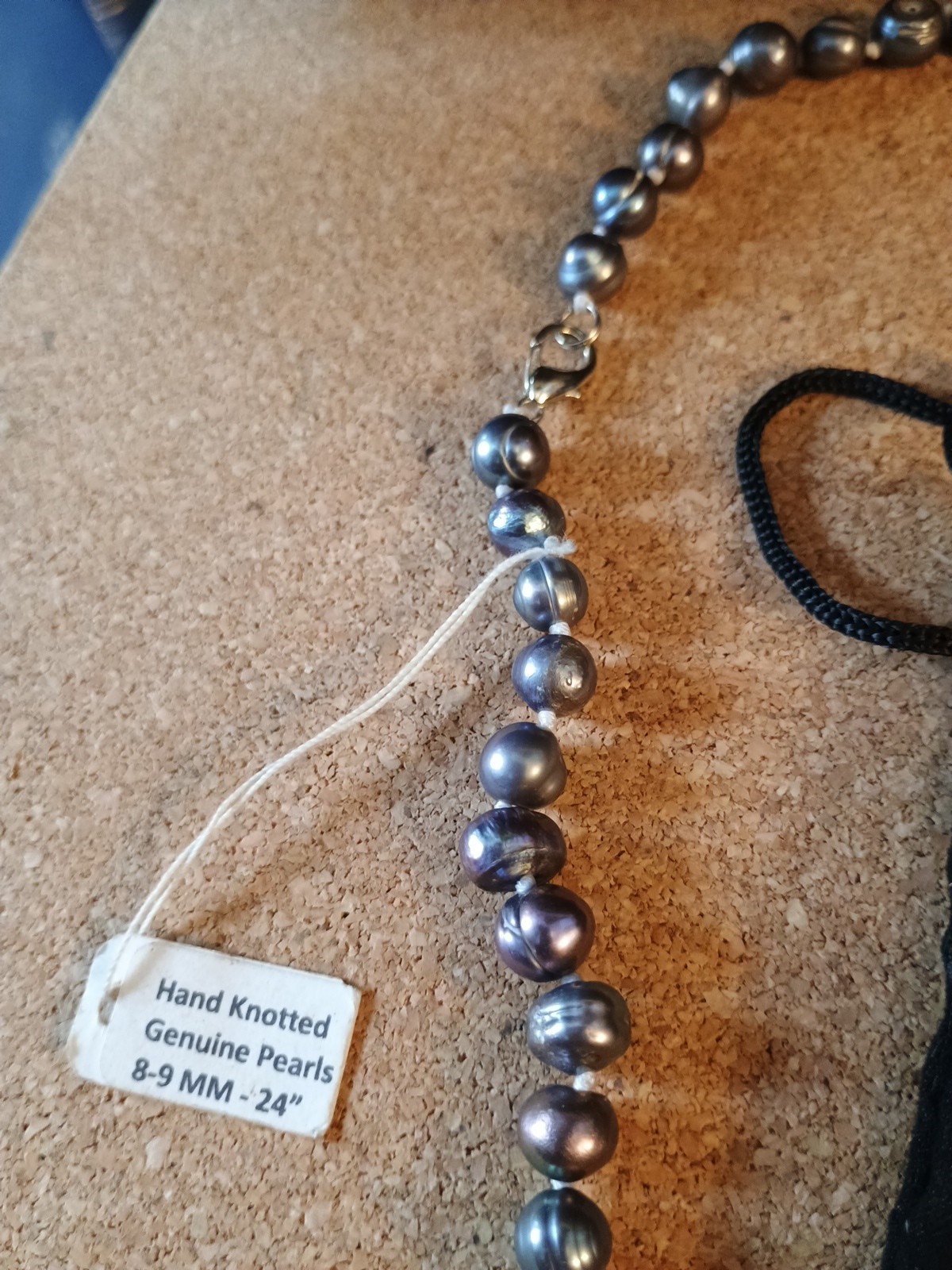 Antique Hand Knotted Genuine Pearls 8-9 MM- 24″ From Forbes Jewelers