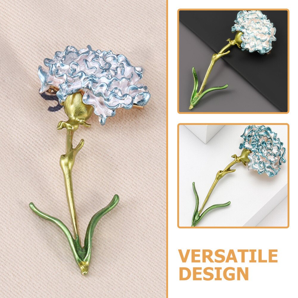 1PC Exquisite Flower Brooch Pin Carnation Lapel Pin Collar Lapel Pin Jewelry