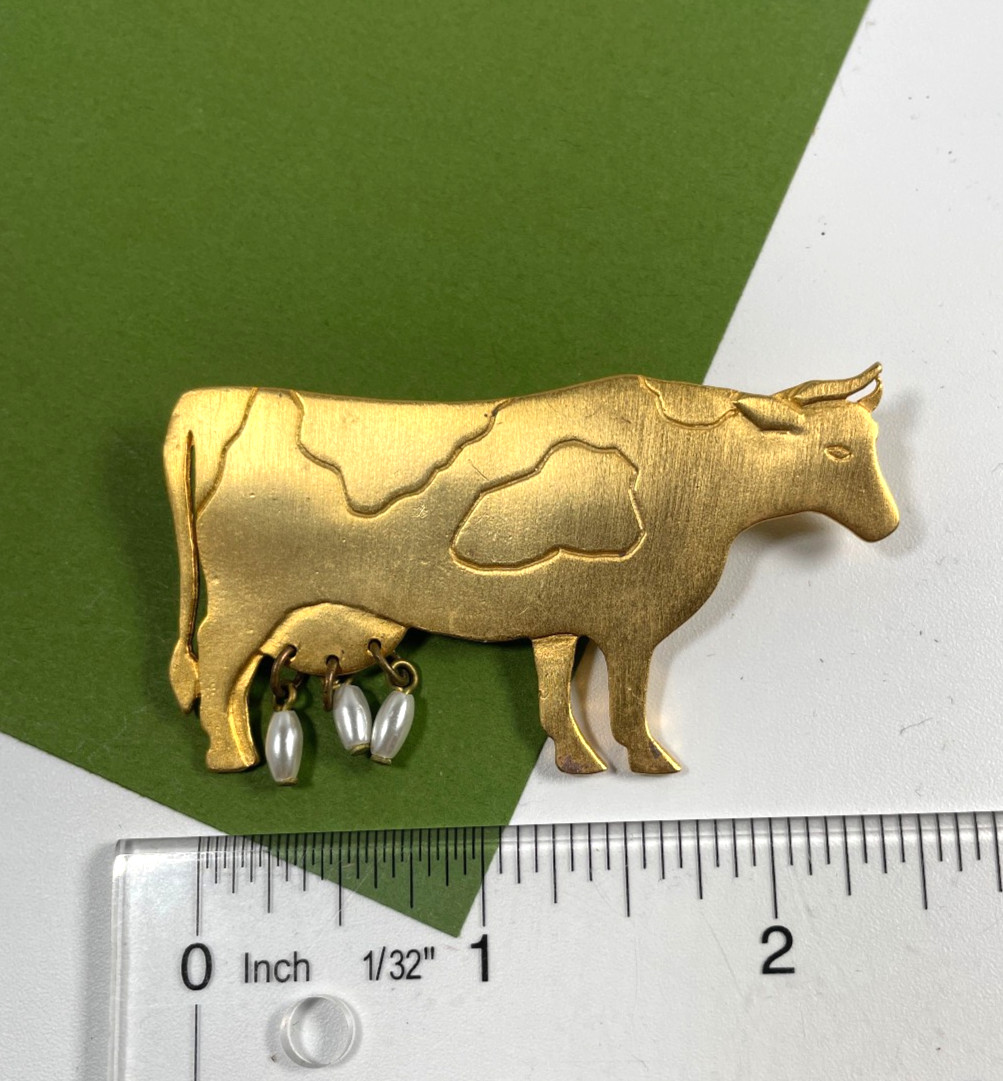 Vintage Brooch Pin JJ Cat Fishbowl, Hot Air Balloon, Cow, Carousel Horse Lot 4