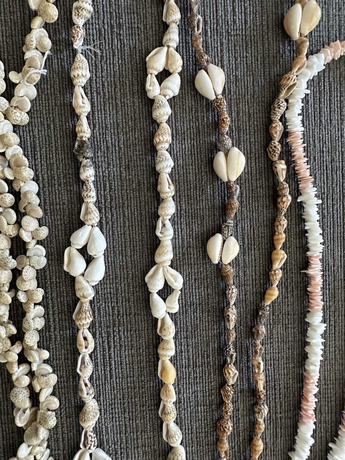 Lot of 10 Vintage Cowrie Puka Necklaces Shell Seashell Boho Beach Wedding Party