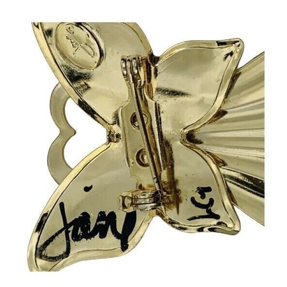 Vintage Angel Brooch 2.5″ Icy Angelcore Love Valentine Signed