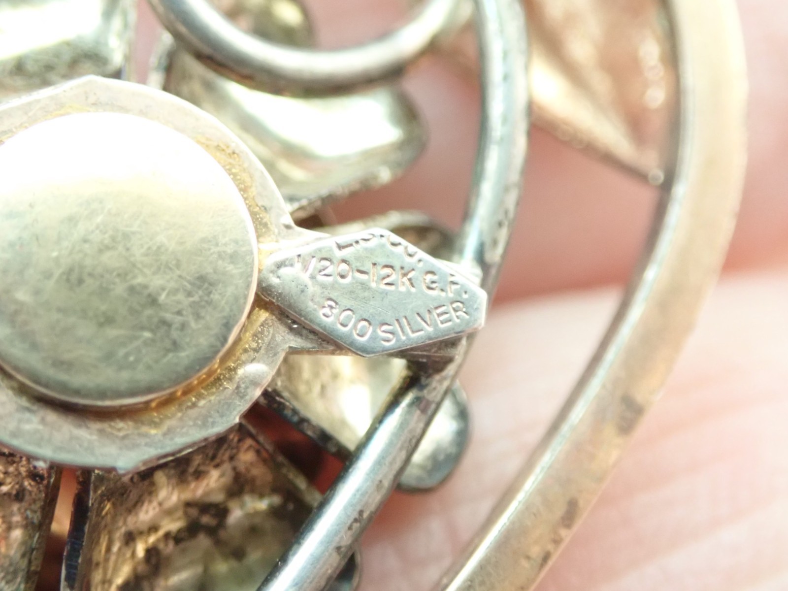 Antique Lustern Gold Filled Sterling Expansion Stretch Bracelet Pendant Necklace