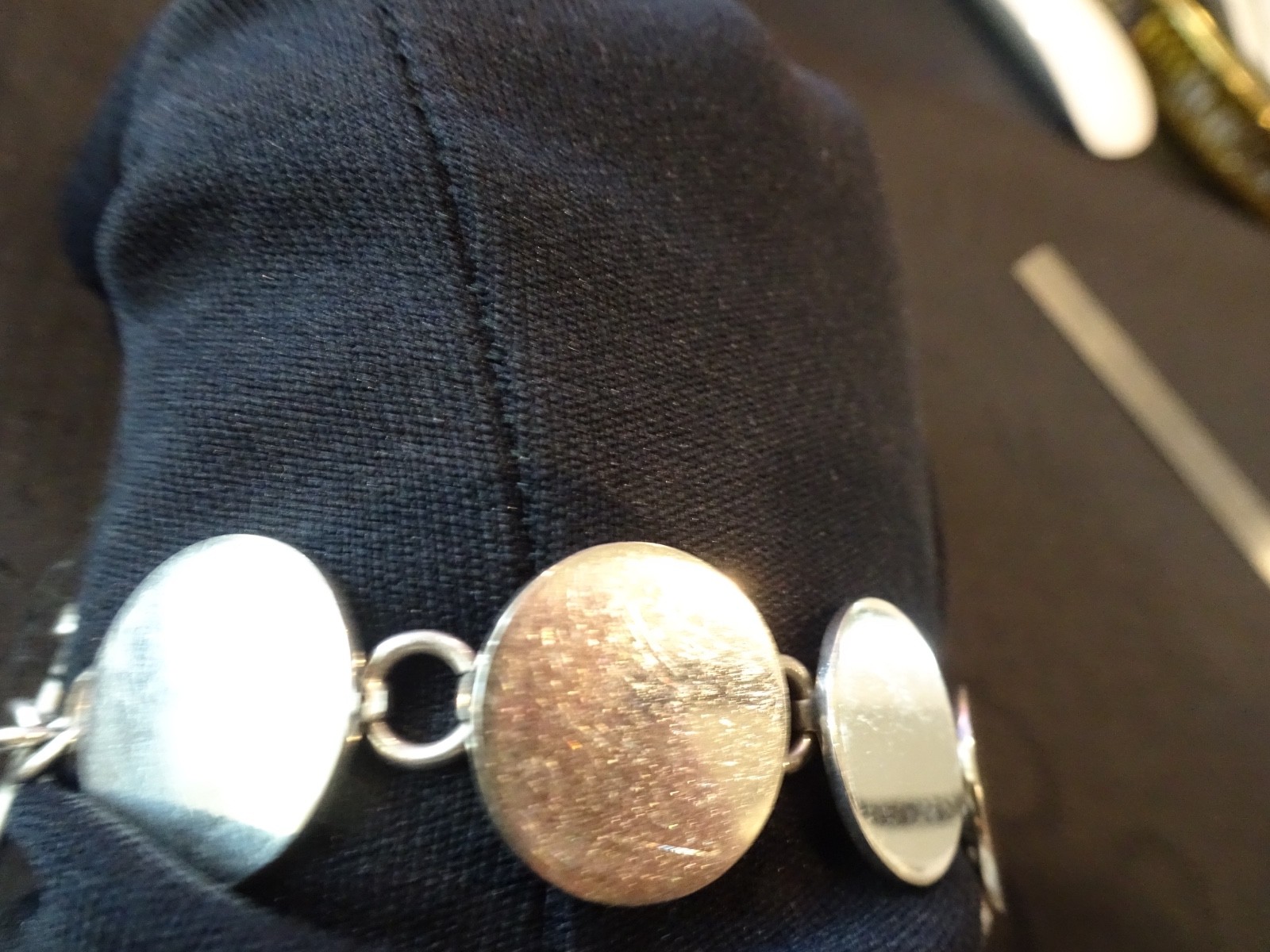 # 718-VINTAGE STERLING SILVER MEXICO BRACELET-925–VERY DIFFERENT-NICE
