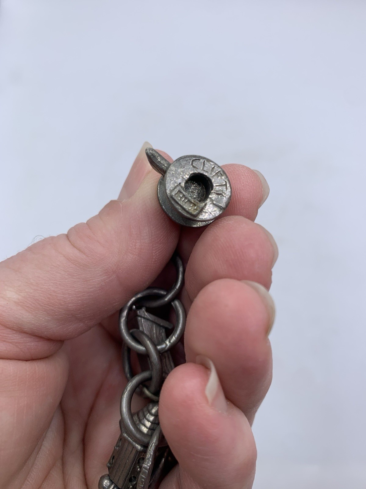 Jim Clift Birdhouse Bird lover Bird Feeder charm bracelet pewter silver toned
