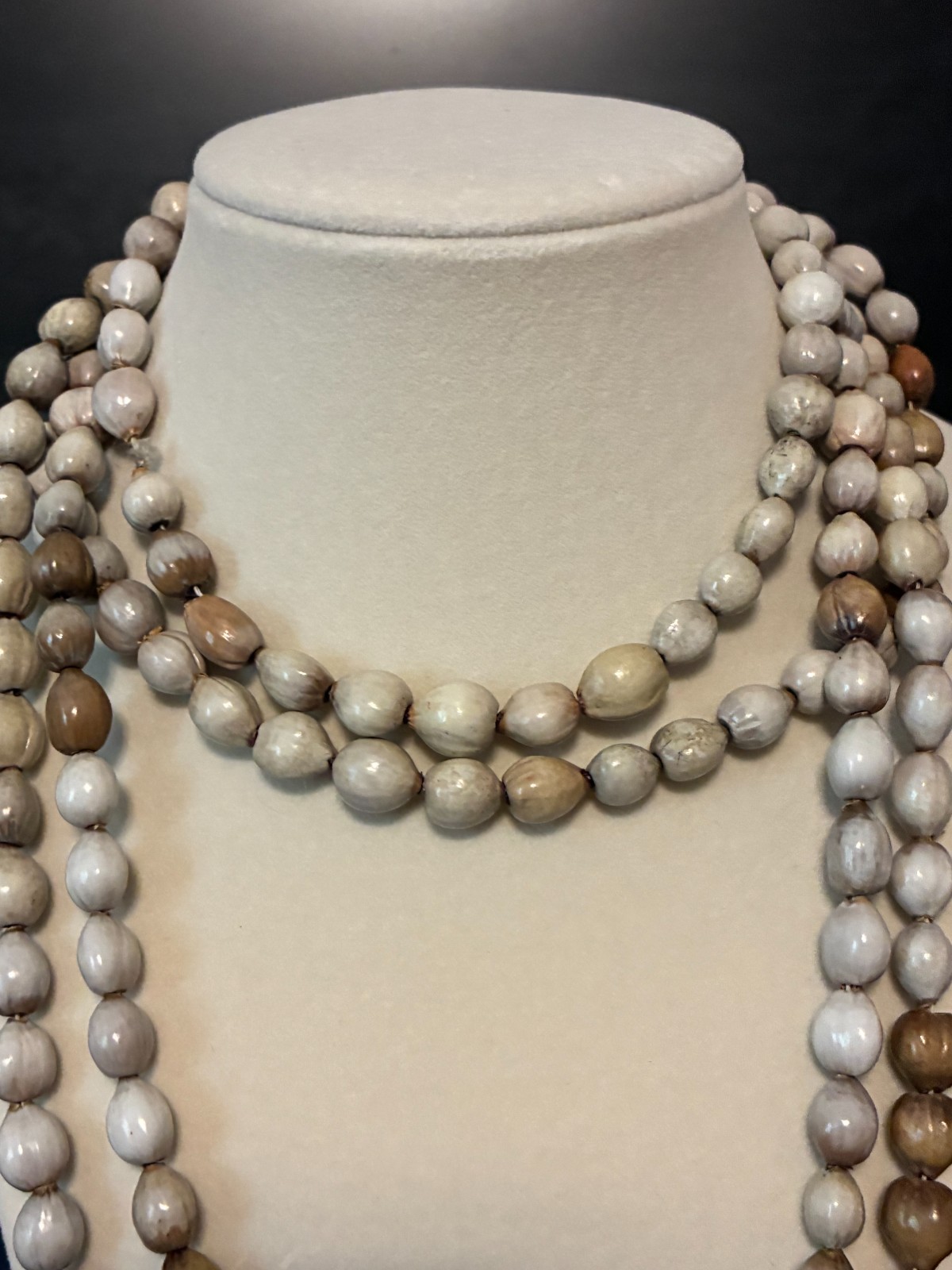 Long Natural Tropical Seed Necklace – Earthy Organic Boho Jewelry-Ethnic-Beachy