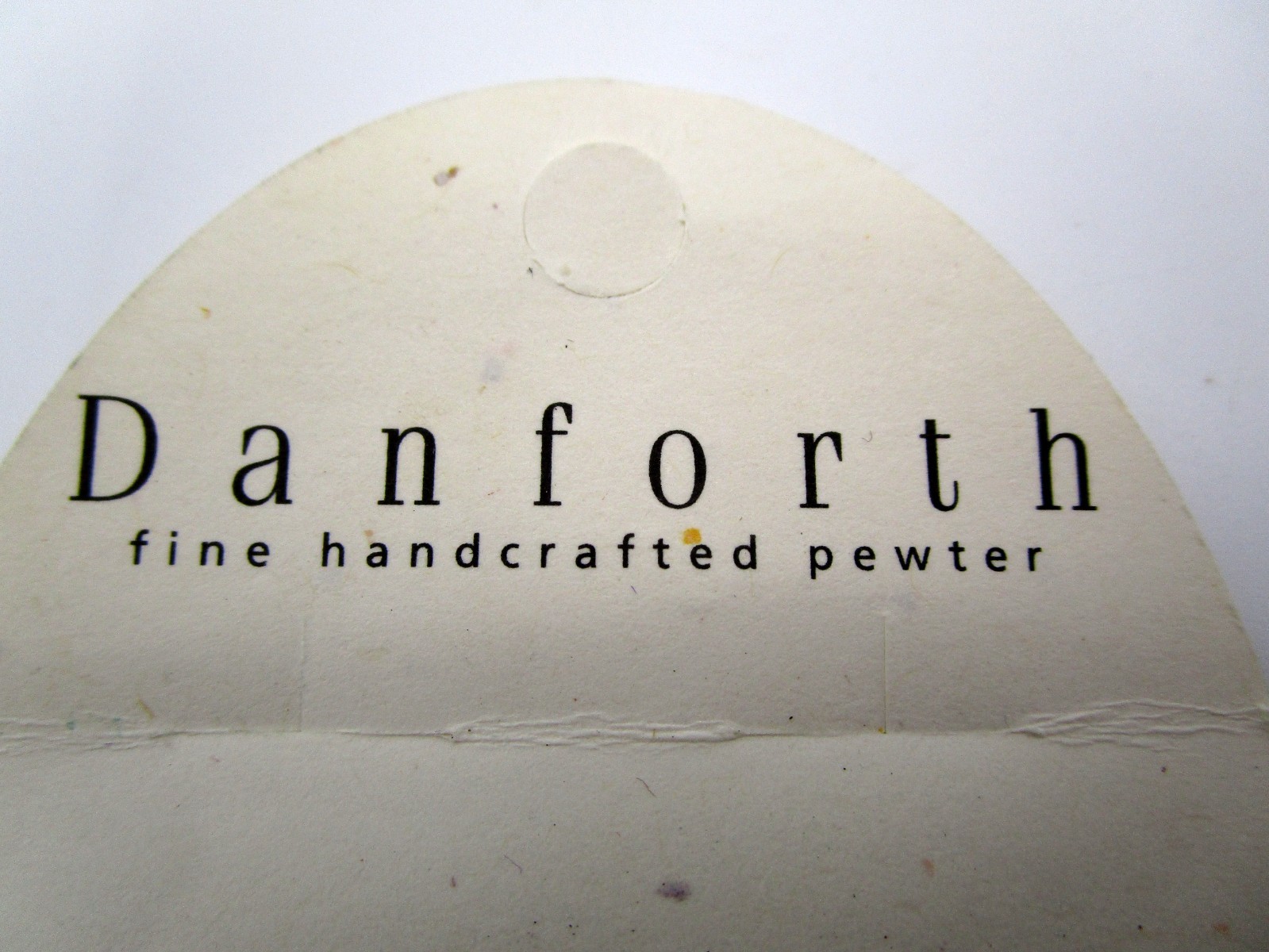 Danforth Signed Pewter Vintage Pansy Flower Brooch Pin Subtle Purple On Card