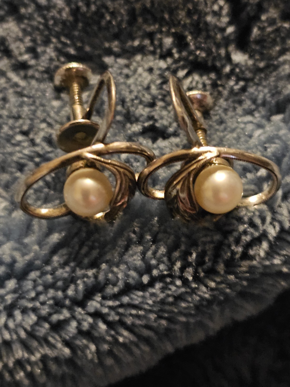 Vintage Mikimoto Pearl Sterling Silver Earrings: 1950s Screw Back Jewelry