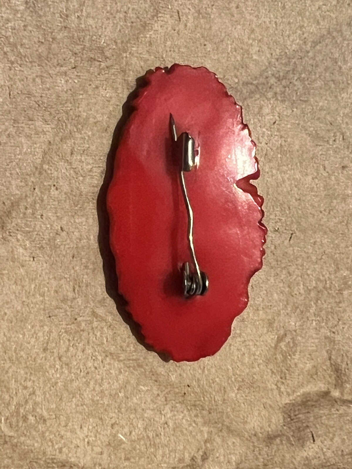 2 Vintage Carved Red Celluloid Plastic Rose Bouquet Floral Brooch Pin Lot
