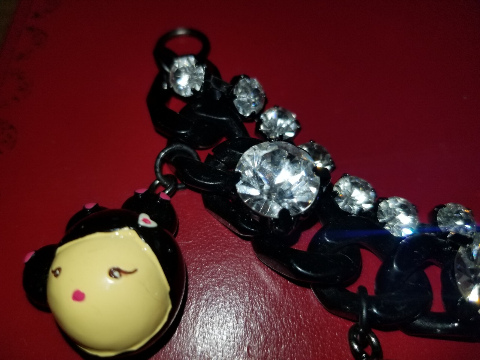 Vintage Gwen Stefani Harajuku Lovers Love Angel Music Baby Fatal Charm Bracelet