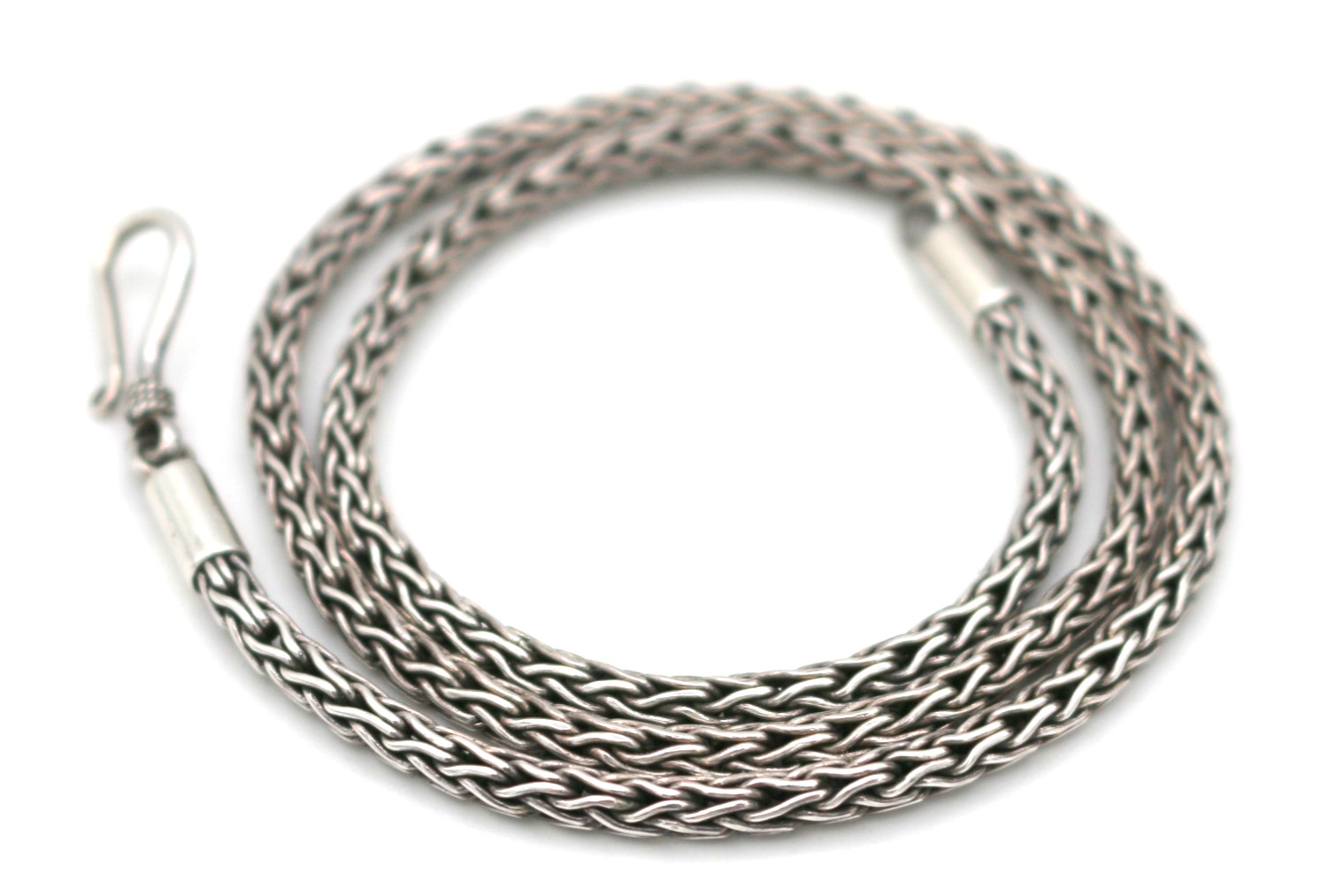 Vintage Sterling Silver 925 3mm Wheat Chain Necklace 16” 15.85g