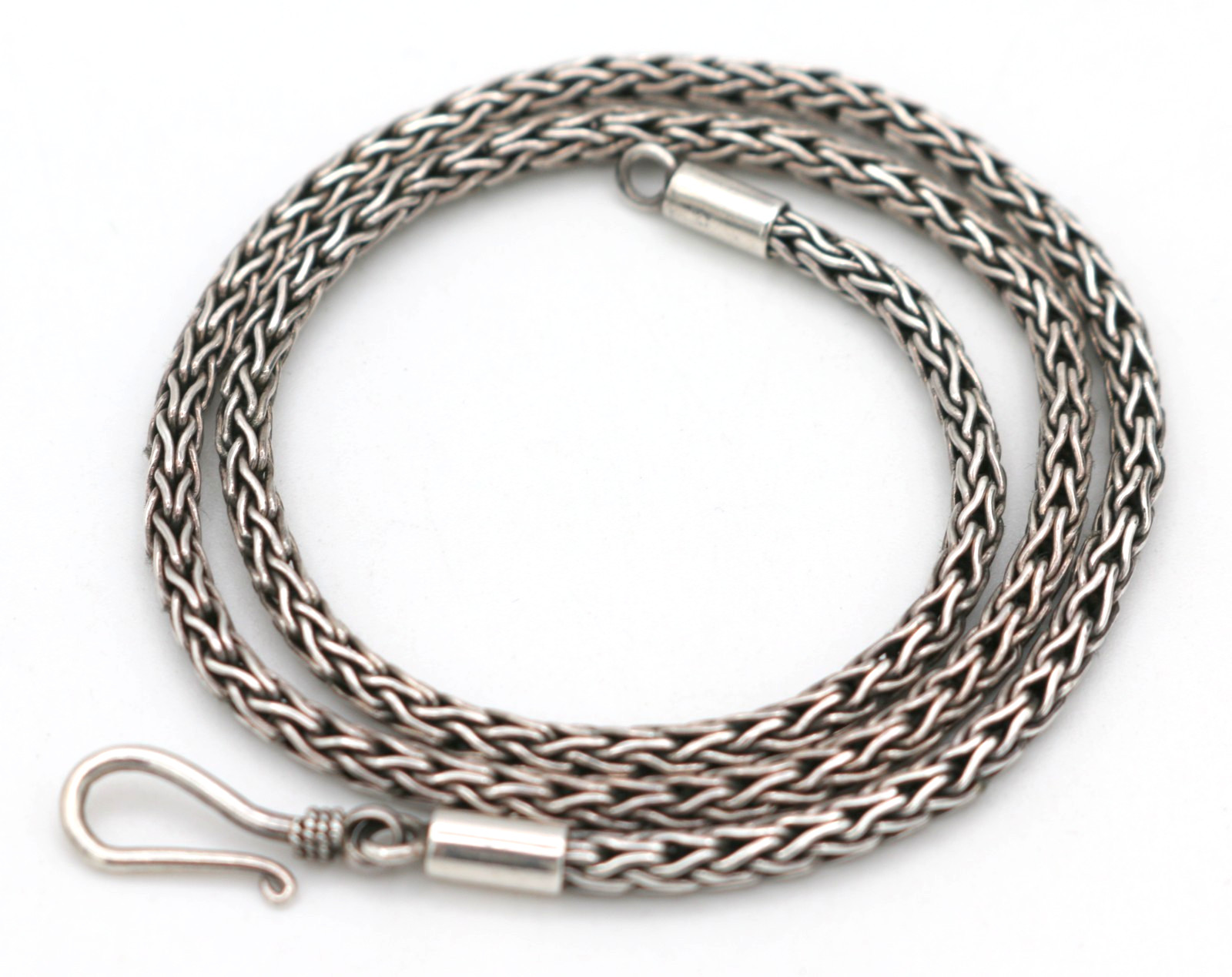 Vintage Sterling Silver 925 3mm Wheat Chain Necklace 16” 15.85g