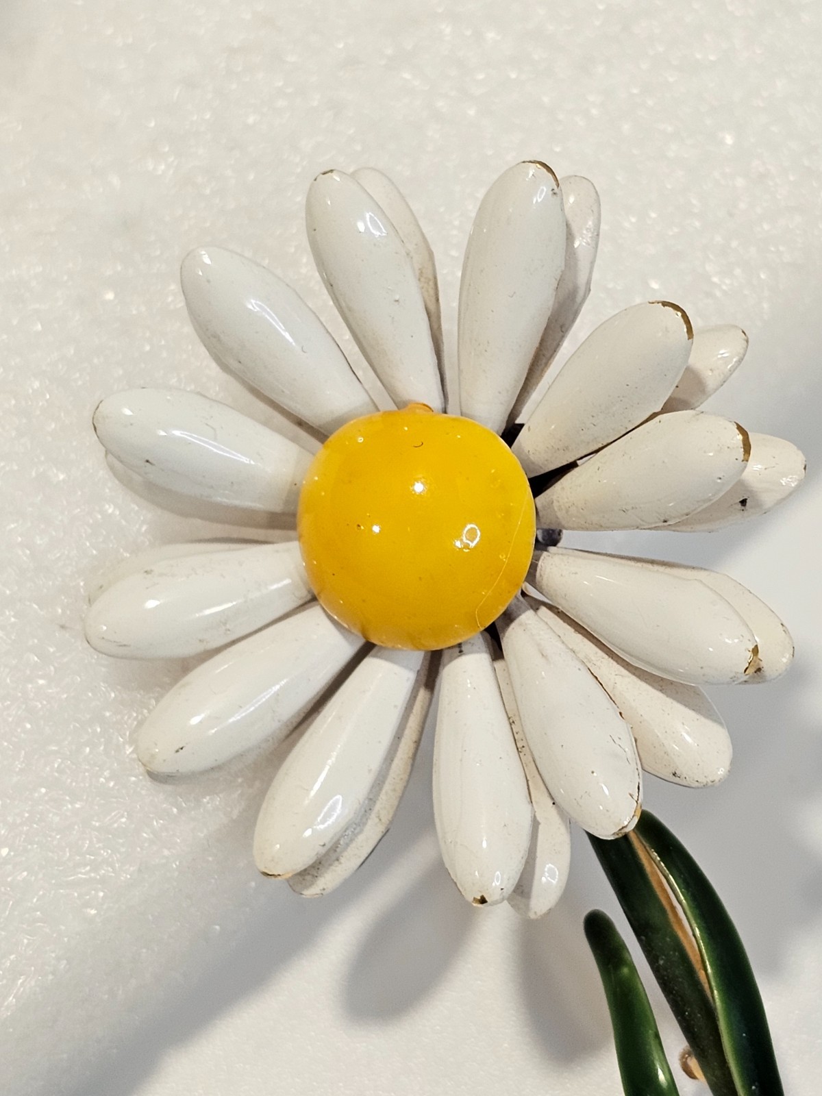 vintage original by Robert enamel daisy flower brooch