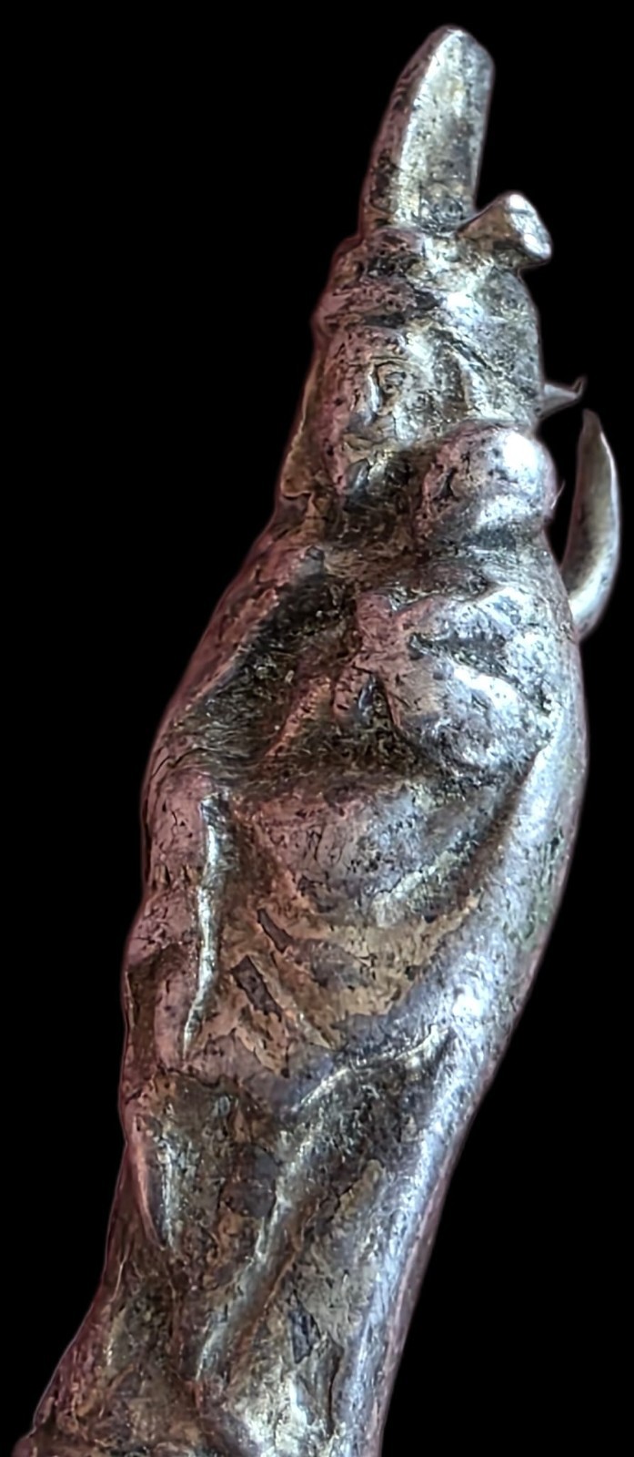 Fine Antique 18Th Century Silver Virgin Mary & Baby Jesus Pendant Ca 1700