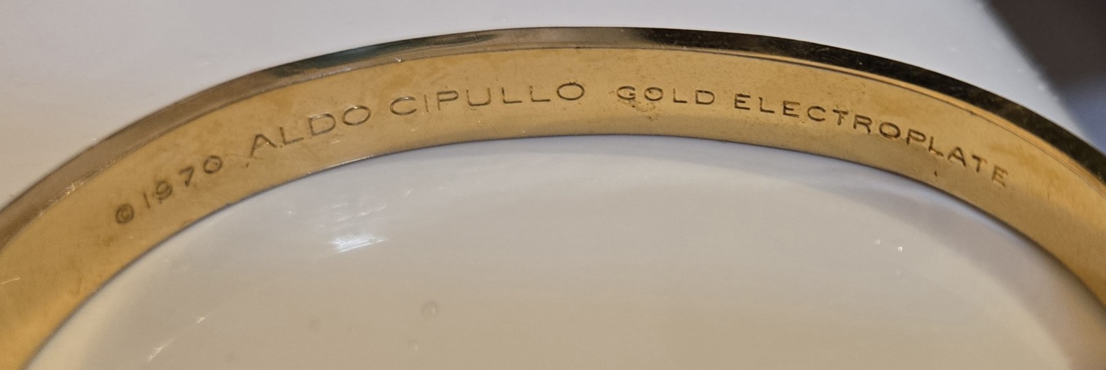 Vintage 1970 Charles Revson Aldo Cipullo “Love Bracelet” – Gold Electroplate