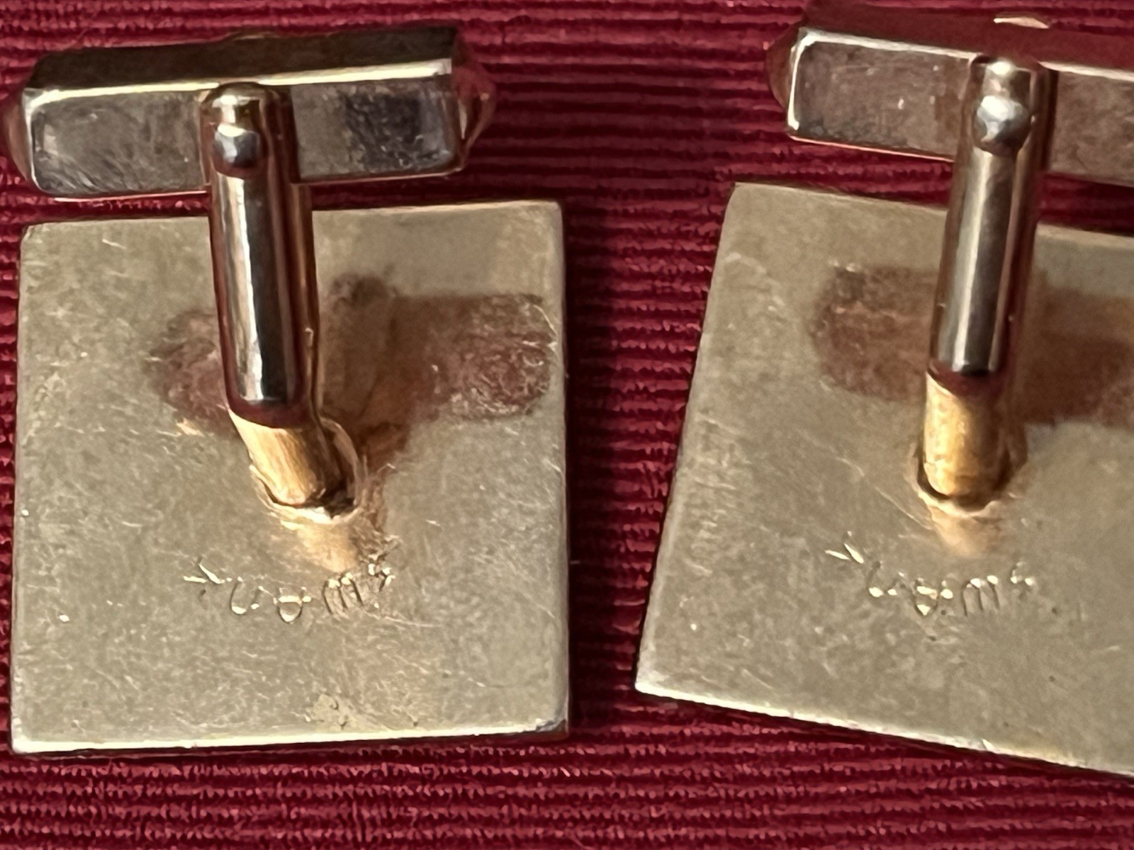 VINTAGE LOT SWANK MENS 1 TIE CLIP 2 SETS CUFF LINKS & ORIGINAL HINGED CASE