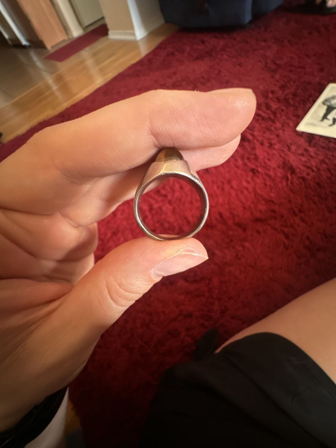 Vintage Sterling Silver Tiger’s Eye Oval Cabochon Signet Ring