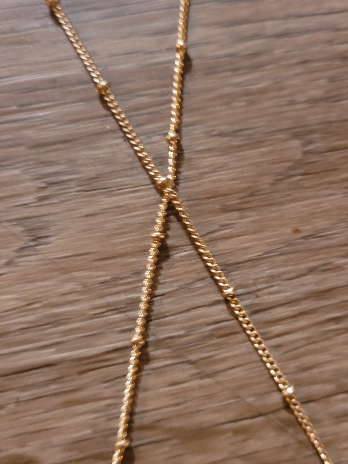 Lot of 3 Gold Tone Fringe Pendant Necklaces Costume Jewelry Vintage to Modern