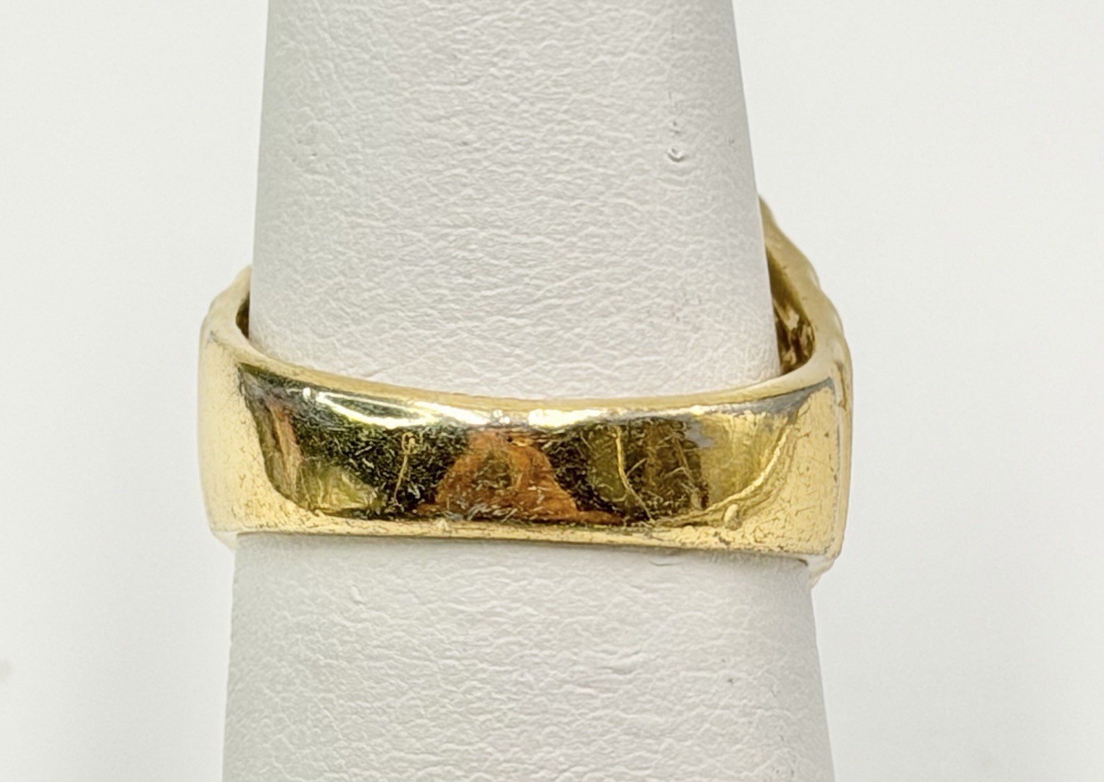 Vintage Aurora Jewelry Co Ring 18KT HGE Pear Cut Cubic Zirconia Stone Size 6