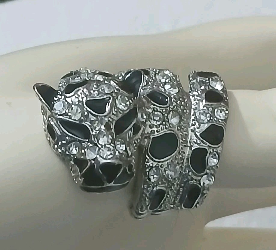 1990’s Style Leopard Jaguar Cheetah Wraparound Expanding Big Cat Ring