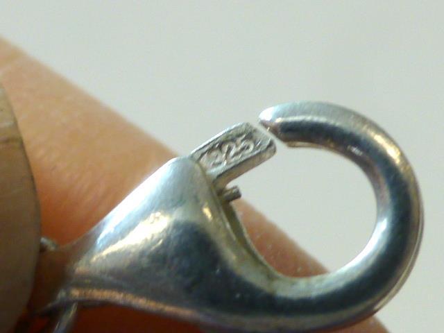 M Signed Italian 5 HEART Double Rolo Link Sterling Silver Bracelet Italy 7.5″