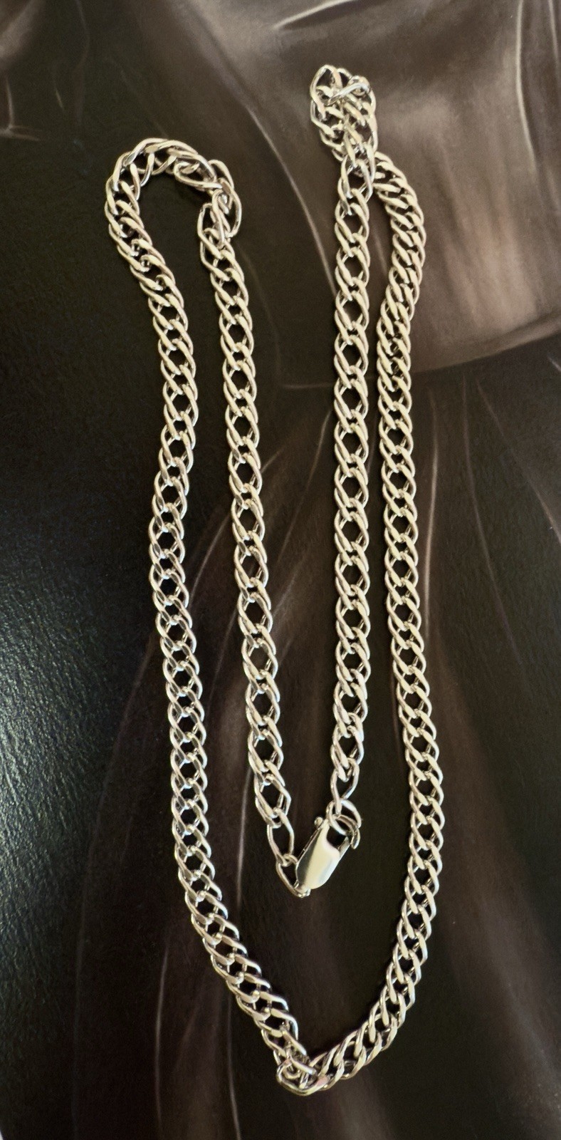 Designer 925 Sterling Silver Chain – 22.5″ – 57 cm – Vintage East European #1871