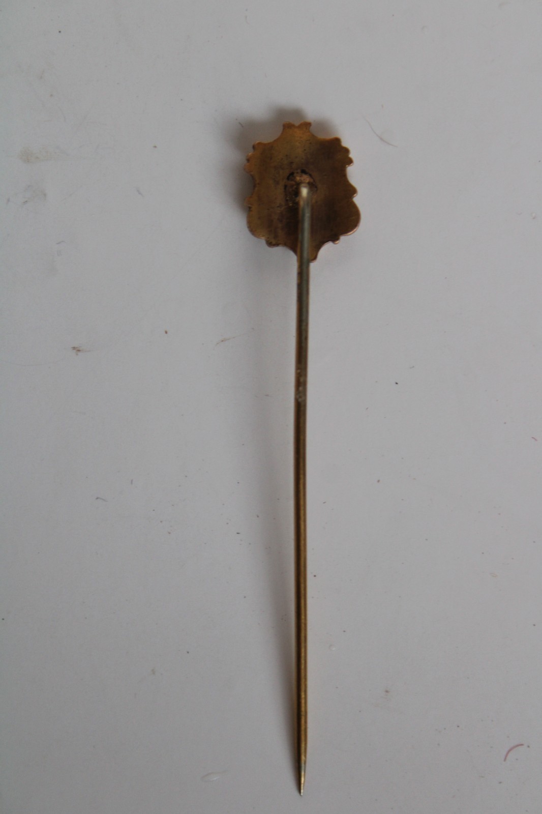 (2) Antique Art Nouveau Cameo & Shield Portrait Stick Pin