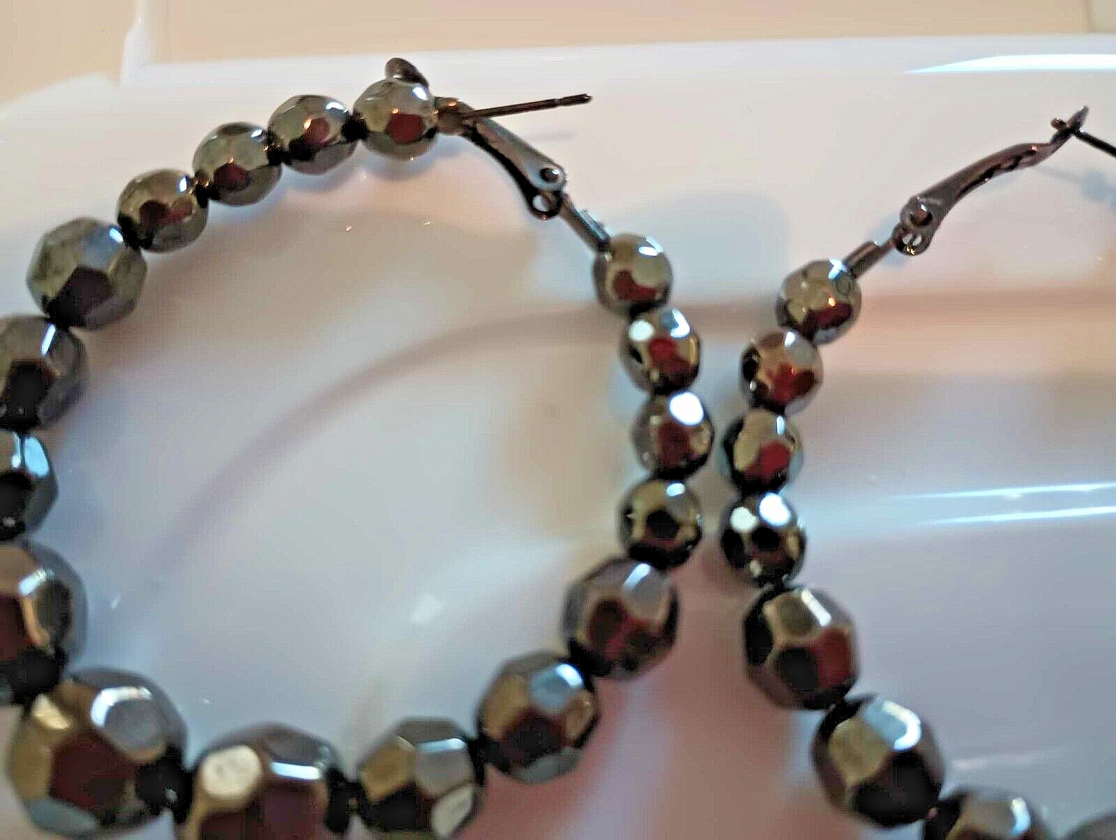 LOT OF 6 STUNNING VINTAGE EARRINGS SUGAR FIX BY BAUBLEBAR,HEMATITE ROUND ROSE