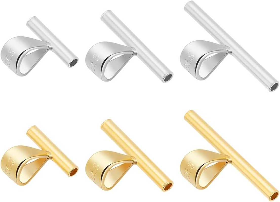 925 Sterling Silver Brooch to Pendant Converter Set – 6 Styles, 3 Sizes